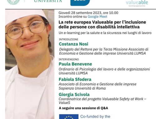 Evento ValueS: 28 Settembre a Roma con LUMSA
